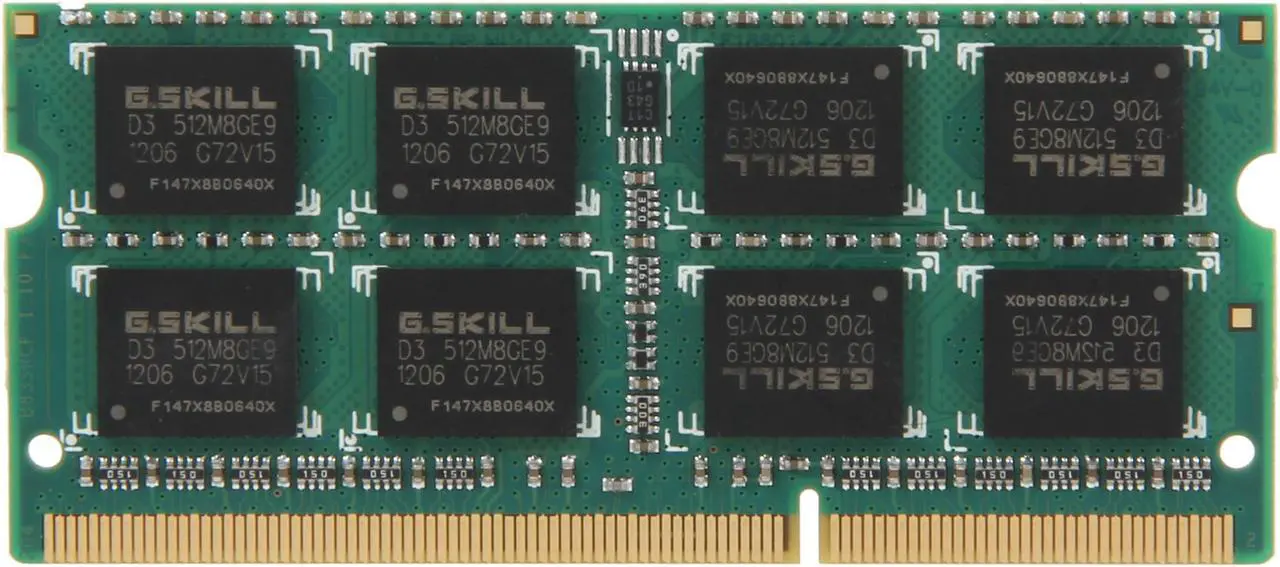 Alt view image 2 of 3 - G.SKILL Standard Series 8GB 204-Pin DDR3 SO-DIMM DDR3 1333 (PC3 10600) Laptop Memory Model F3-1333C9S-8GSA