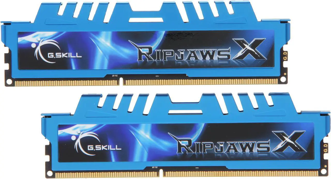 Main image of G.SKILL Ripjaws X Series 8GB (2 x 4GB) DDR3 2400 (PC3 19200) Desktop Memory Model F3-2400C11D-8GXM