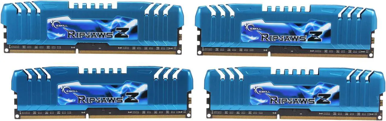 Main image of G.SKILL Ripjaws Z Series 32GB (4 x 8GB) DDR3 2400 (PC3 19200) Desktop Memory Model F3-2400C11Q-32GZM