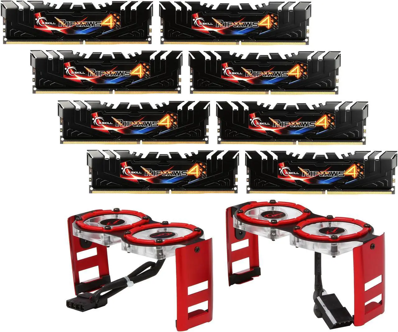 Main image of G.SKILL Ripjaws 4 Series 128GB (8 x 16GB) DDR4 2800 (PC4 22400) Extreme Performance Memory Model F4-2800C15Q2-128GRKD