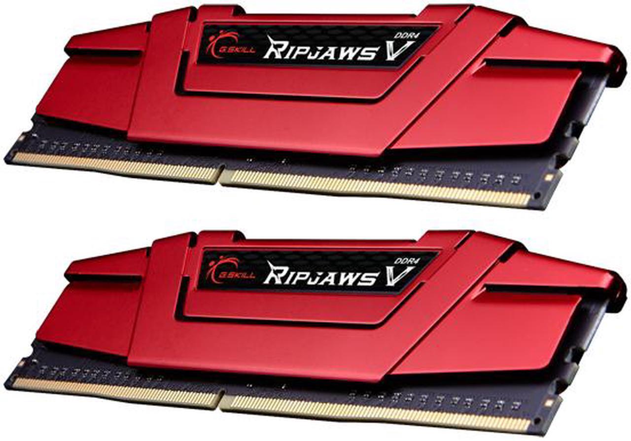 Alt view image 2 of 5 - G.SKILL Ripjaws V Series 8GB (2 x 4GB) 288-Pin PC RAM DDR4 2400 (PC4 19200) Desktop Memory Model F4-2400C15D-8GVR