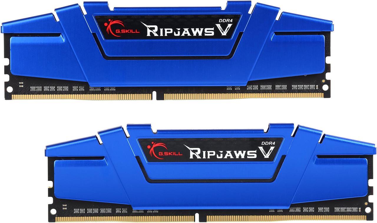 Main image of G.SKILL Ripjaws V Series 16GB (2 x 8GB) 288-Pin PC RAM DDR4 2400 (PC4 19200) Desktop Memory Model F4-2400C15D-16GVB