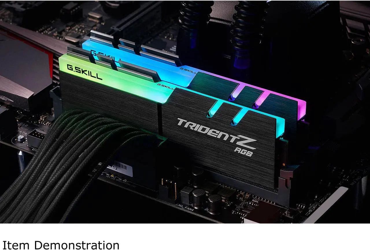 Alt view image 4 of 5 - G.SKILL TridentZ RGB Series 16GB (2 x 8GB) 288-Pin PC RAM DDR4 2400 (PC4 19200) Desktop Memory Model F4-2400C15D-16GTZR