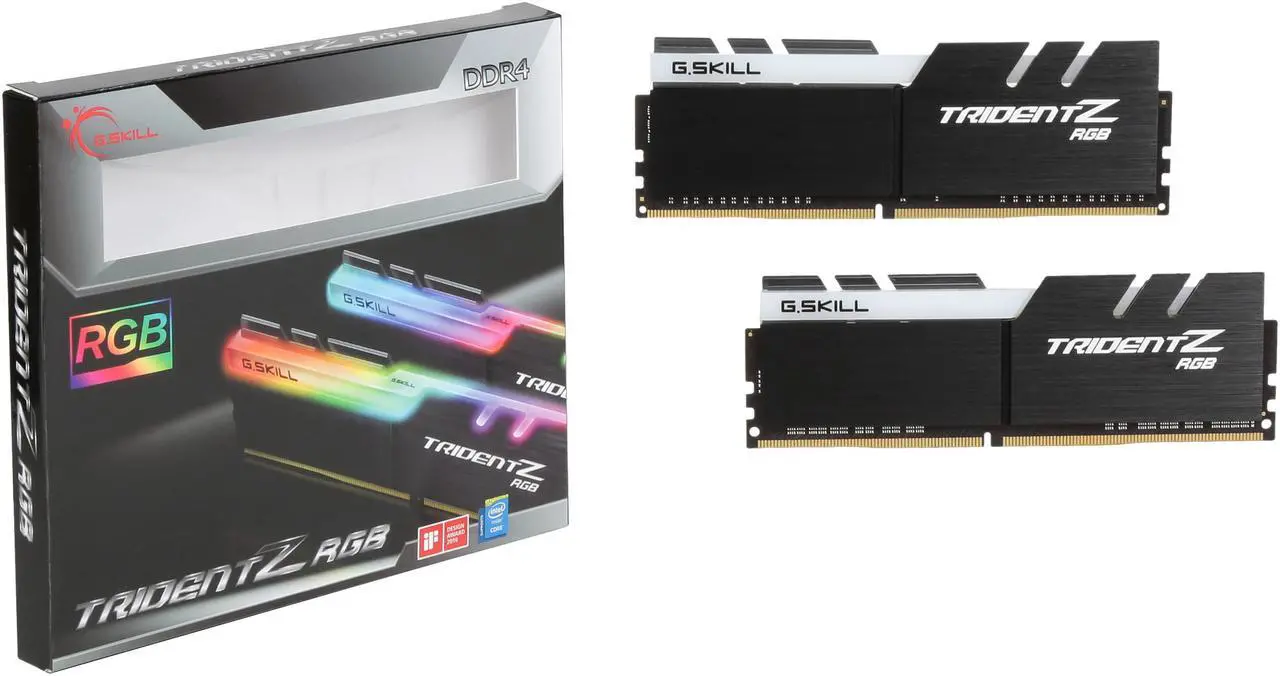 Alt view image 5 of 5 - G.SKILL TridentZ RGB Series 16GB (2 x 8GB) 288-Pin PC RAM DDR4 2400 (PC4 19200) Desktop Memory Model F4-2400C15D-16GTZR