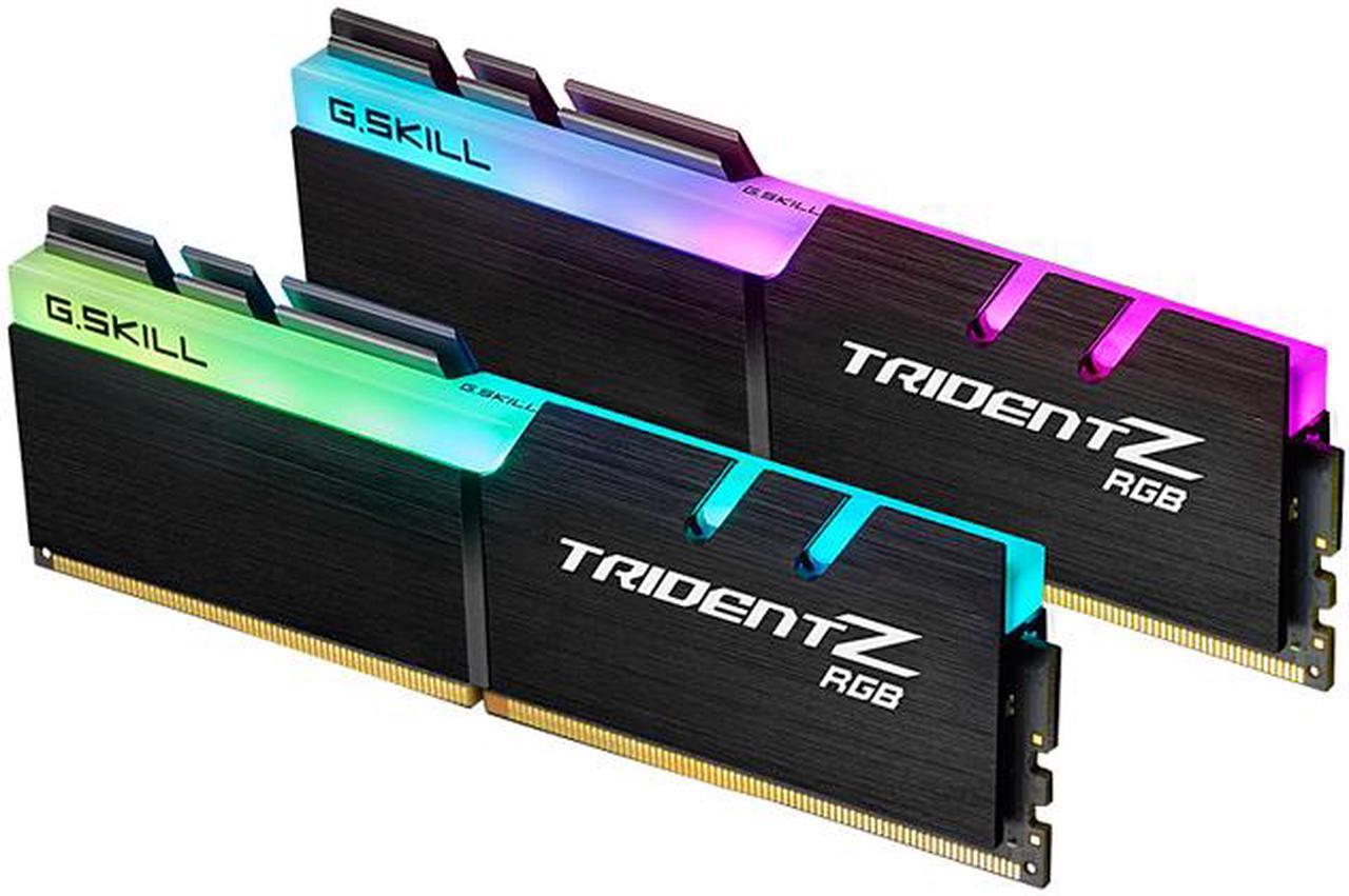 G.SKILL TridentZ RGB Series 16GB (2 x 8GB) 288-Pin PC RAM DDR4 3200 (PC4 25600) Desktop Memory Model F4-3200C16D-16GTZR