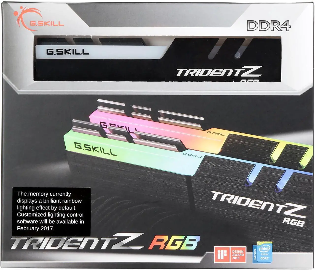 Alt view image 5 of 5 - G.SKILL TridentZ RGB Series 16GB (2 x 8GB) 288-Pin PC RAM DDR4 3200 (PC4 25600) Desktop Memory Model F4-3200C14D-16GTZR