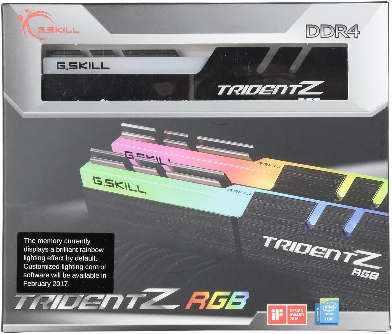 Alt view image 5 of 5 - G.SKILL TridentZ RGB Series 16GB (2 x 8GB) 288-Pin PC RAM DDR4 4266 (PC4 34100) Desktop Memory Model F4-4266C19D-16GTZR