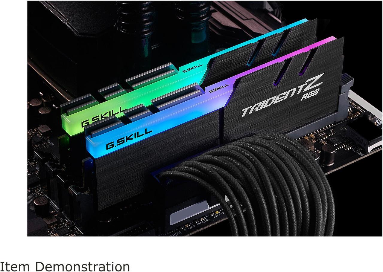Alt view image 3 of 5 - G.SKILL TridentZ RGB Series 16GB (2 x 8GB) 288-Pin PC RAM DDR4 3000 (PC4 24000) Desktop Memory Model F4-3000C16D-16GTZR