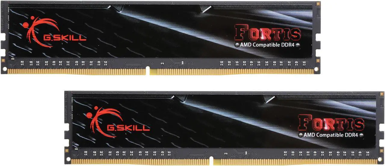Main image of G.SKILL FORTIS Series 16GB (2 x 8GB) 288-Pin PC RAM DDR4 2400 (PC4 19200) Memory (Desktop Memory) Model F4-2400C15D-16GFT