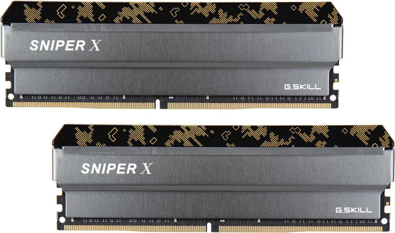 Alt view image 2 of 4 - G.SKILL Sniper X Series 32GB (2 x 16GB) DDR4 3200 (PC4 25600) Desktop Memory Model F4-3200C16D-32GSXKB
