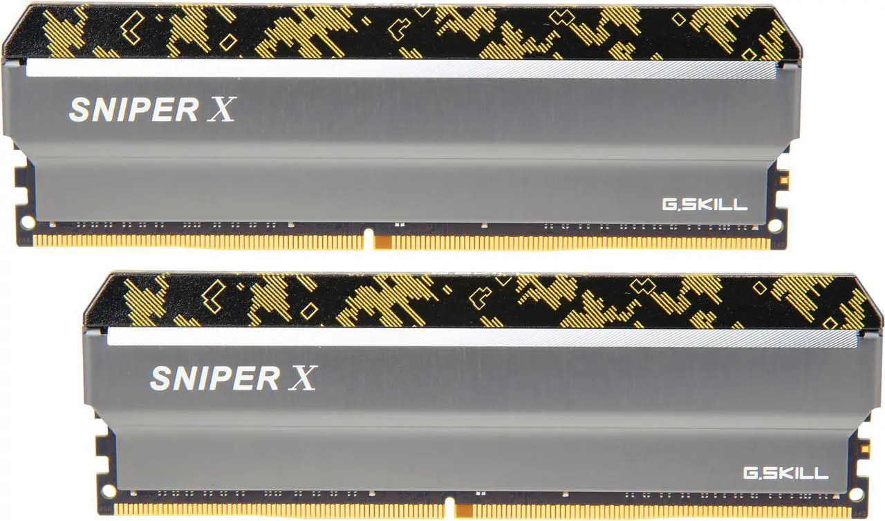 Main image of G.SKILL Sniper X Series 16GB (2 x 8GB) DDR4 3600 (PC4 28800) Desktop Memory Model F4-3600C19D-16GSXKB
