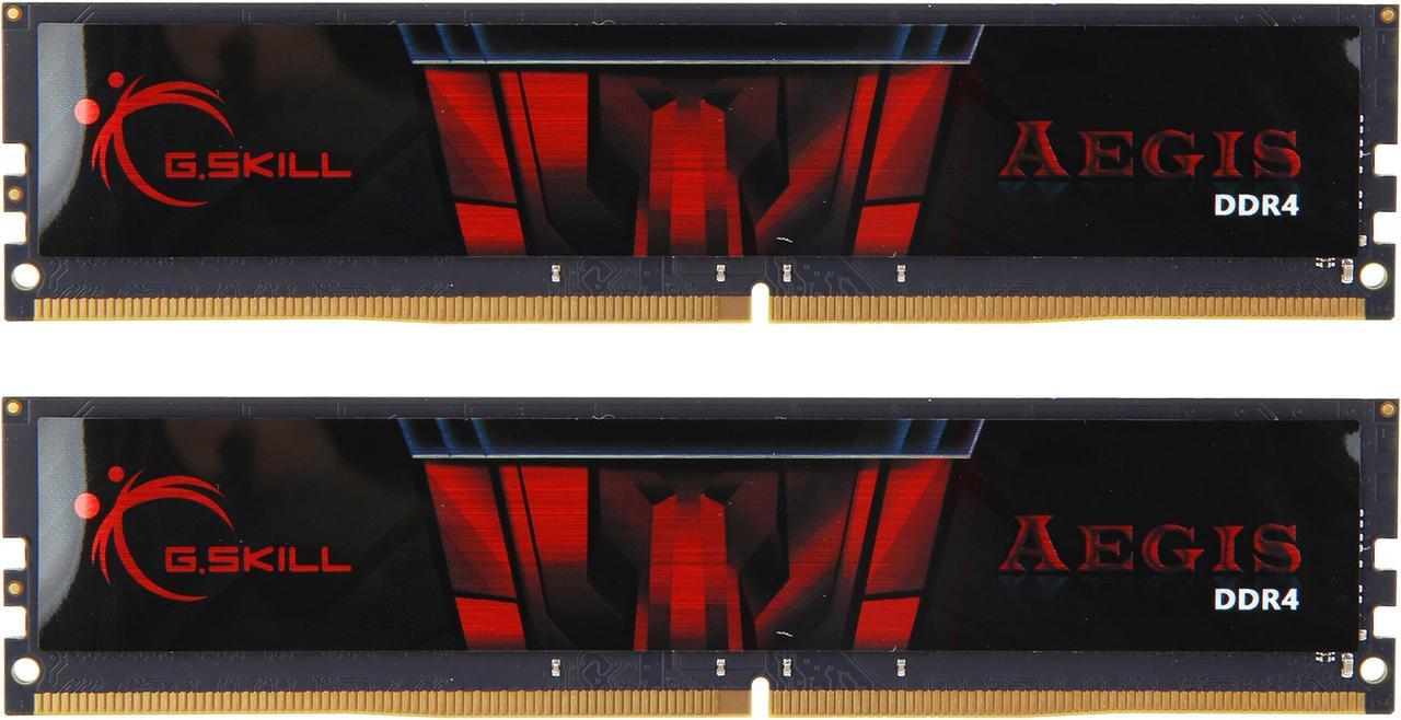 G.SKILL Aegis 32GB (2 x 16GB) 288-Pin PC RAM DDR4 2666 (PC4 21300) Desktop Memory Model F4-2666C19D-32GIS