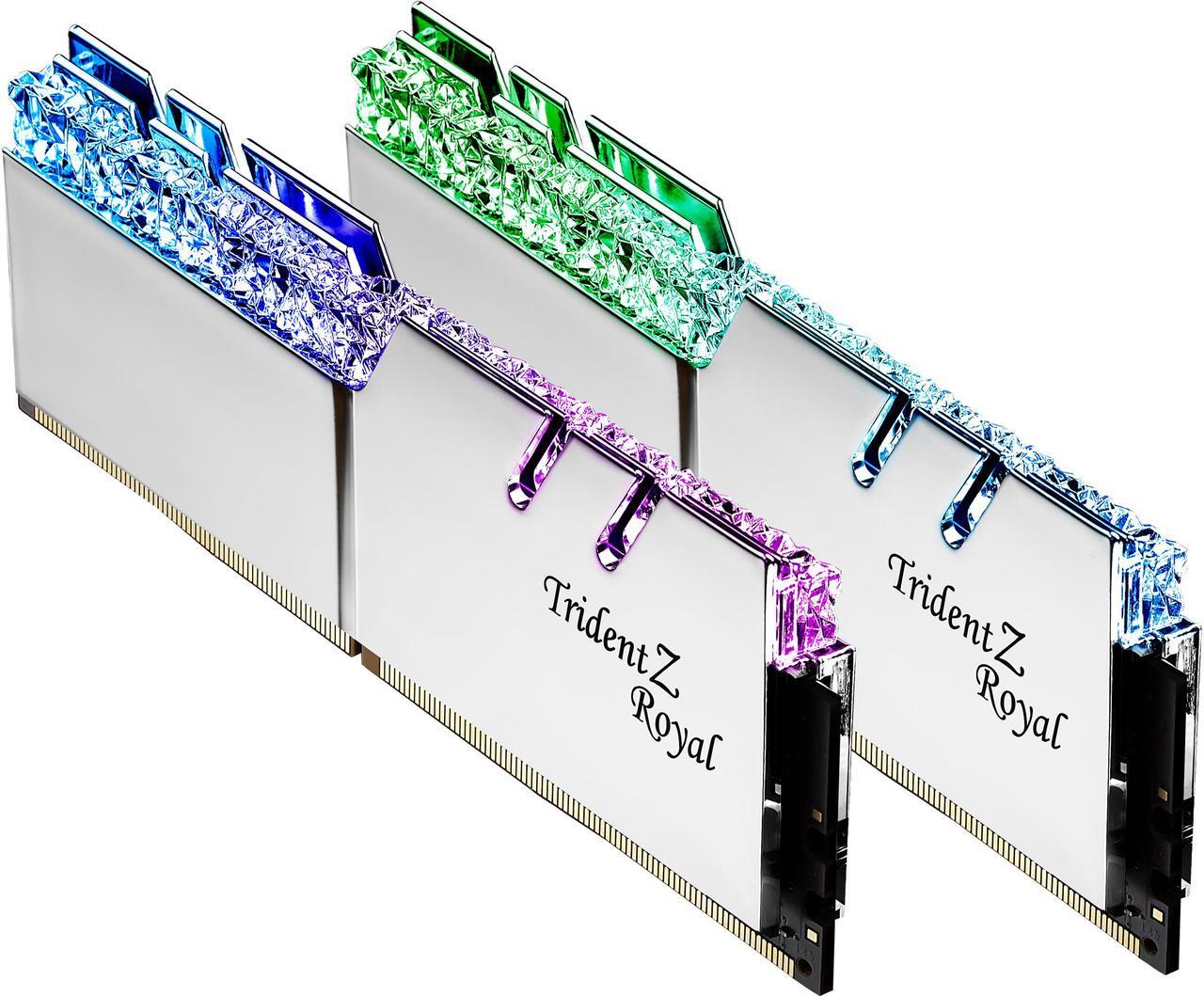 Main image of G.SKILL Trident Z Royal Series 16GB (2 x 8GB) 288-Pin RGB DDR4 SDRAM DDR4 3200 (PC4 25600) Desktop Memory Model F4-3200C16D-16GTRS