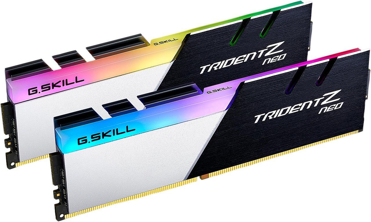Main image of G.SKILL Trident Z Neo (For AMD Ryzen) Series 16GB (2 x 8GB) 288-Pin RGB DDR4 SDRAM DDR4 3600 (PC4 28800) Desktop Memory Model F4-3600C16D-16GTZN