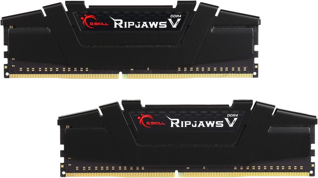 G.SKILL Ripjaws V Series 16GB (2 x 8GB) 288-Pin PC RAM DDR4 3600 (PC4 28800) Desktop Memory Model F4-3600C16D-16GVKC