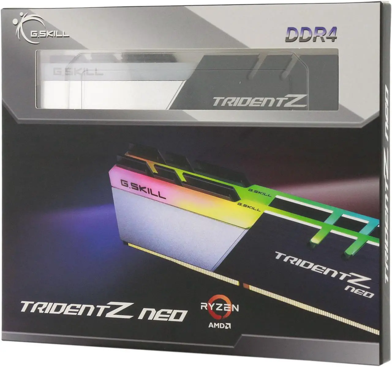 Alt view image 3 of 3 - G.SKILL Trident Z Neo Series 16GB (2 x 8GB) 288-Pin PC RAM DDR4 3600 (PC4 28800) Desktop Memory Model F4-3600C14D-16GTZNB