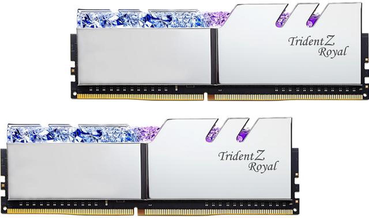 Main image of G.SKILL Trident Z Royal Series 16GB (2 x 8GB) 288-Pin PC RAM DDR4 4000 (PC4 32000) Desktop Memory Model F4-4000C18D-16GTRS