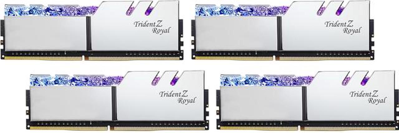 G.SKILL Trident Z Royal Series 32GB (4 x 8GB) DDR4 4000 (PC4 32000) Desktop Memory Model F4-4000C18Q-32GTRS