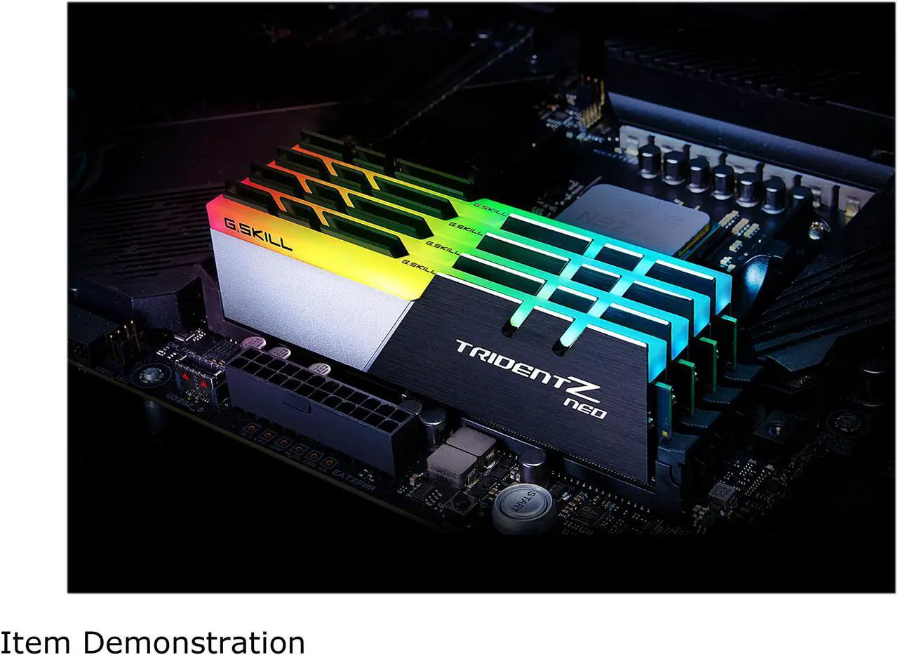 Alt view image 3 of 4 - G.SKILL Trident Z Neo Series 128GB (4 x 32GB) 288-Pin PC RAM DDR4 3200 (PC4 25600) Desktop Memory Model F4-3200C16Q-128GTZN