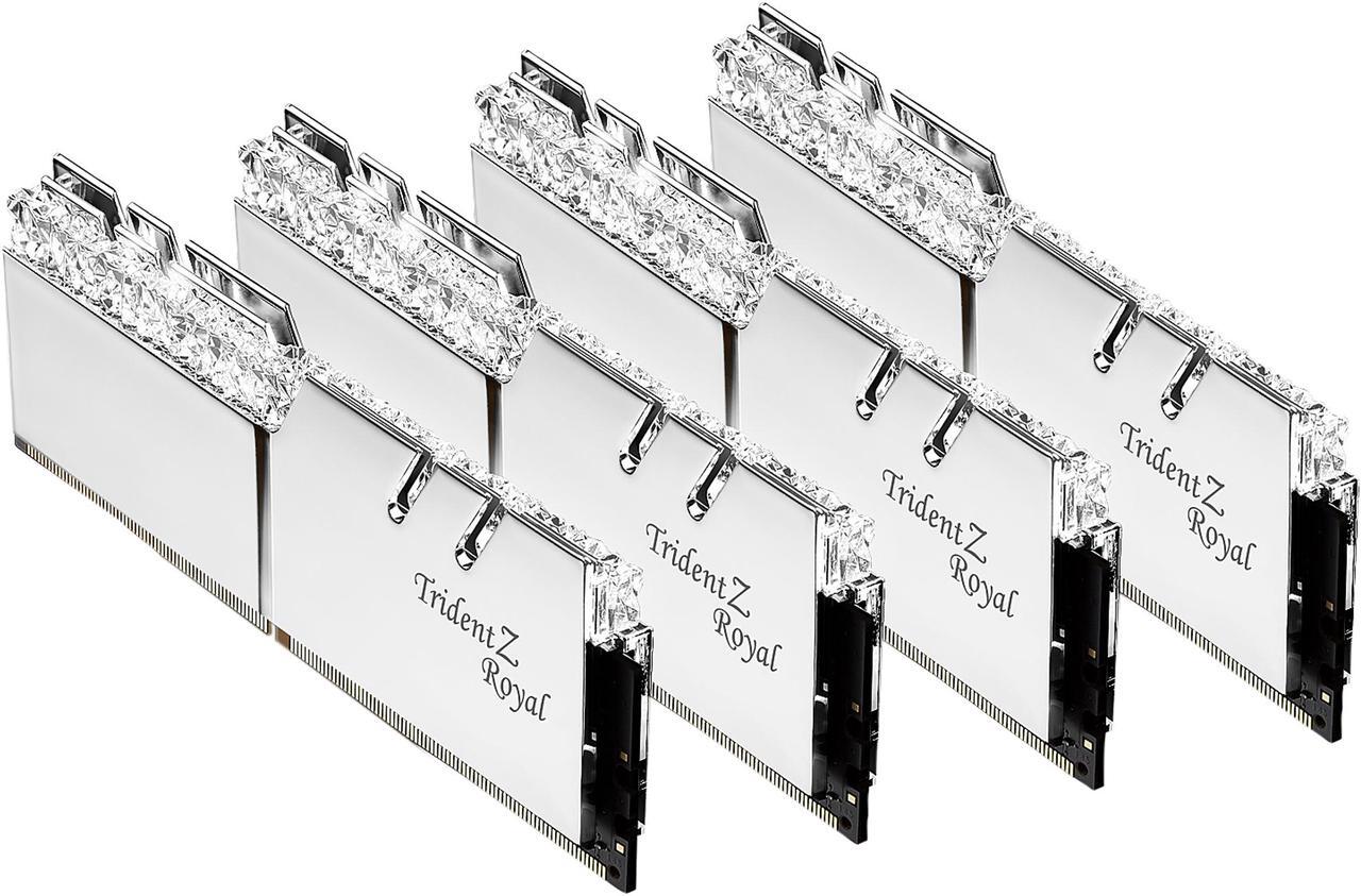 Alt view image 3 of 4 - G.SKILL Trident Z Royal Series 128GB (4 x 32GB) 288-Pin PC RAM DDR4 3200 (PC4 25600) Desktop Memory Model F4-3200C16Q-128GTRS