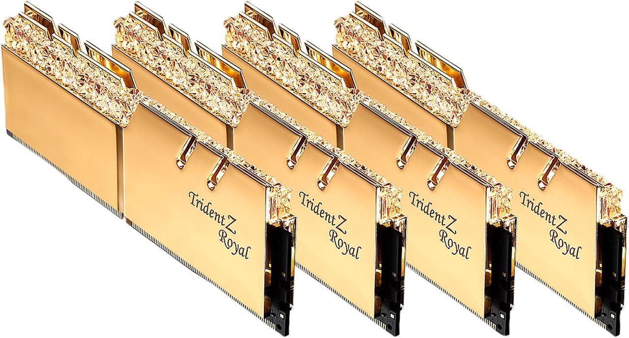 Alt view image 3 of 5 - G.SKILL Trident Z Royal Series 128GB (4 x 32GB) 288-Pin PC RAM DDR4 3600 (PC4 28800) Desktop Memory Model F4-3600C18Q-128GTRG