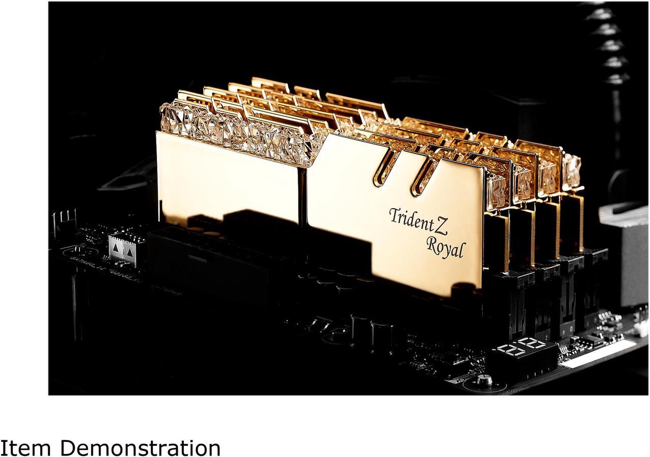Alt view image 4 of 5 - G.SKILL Trident Z Royal Series 128GB (4 x 32GB) 288-Pin PC RAM DDR4 3600 (PC4 28800) Desktop Memory Model F4-3600C18Q-128GTRG