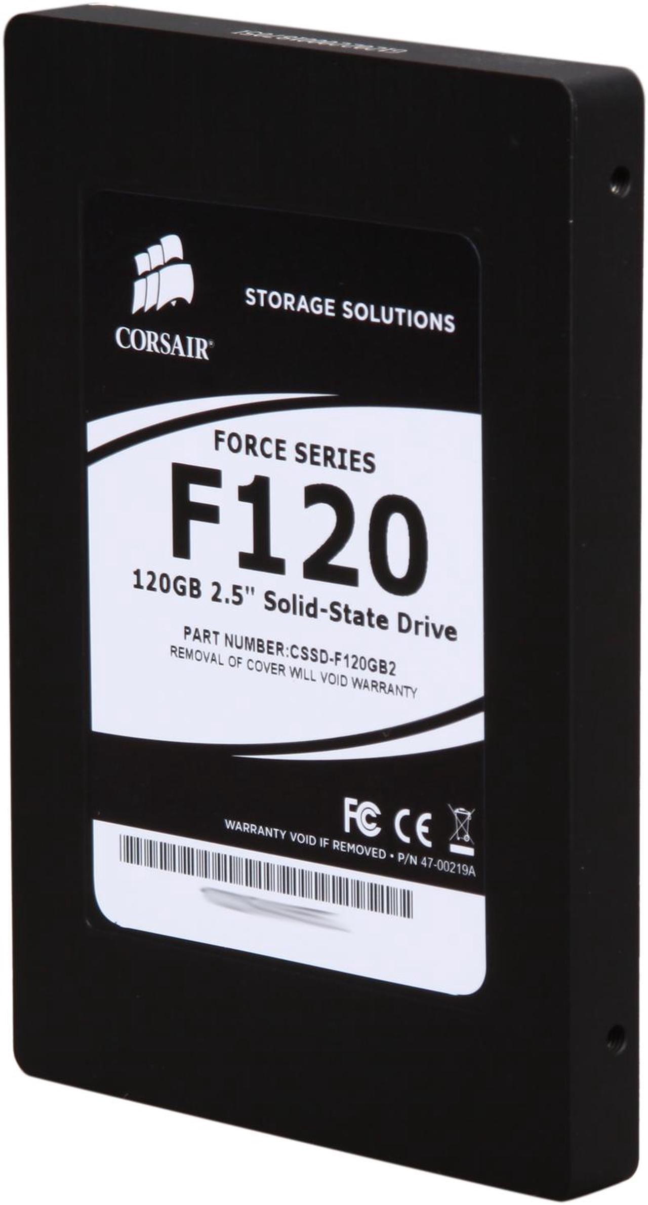 Alt view image 2 of 6 - Corsair Force 2.5" 120GB SATA II MLC Internal Solid State Drive (SSD) CSSD-F120GB2-BRKT