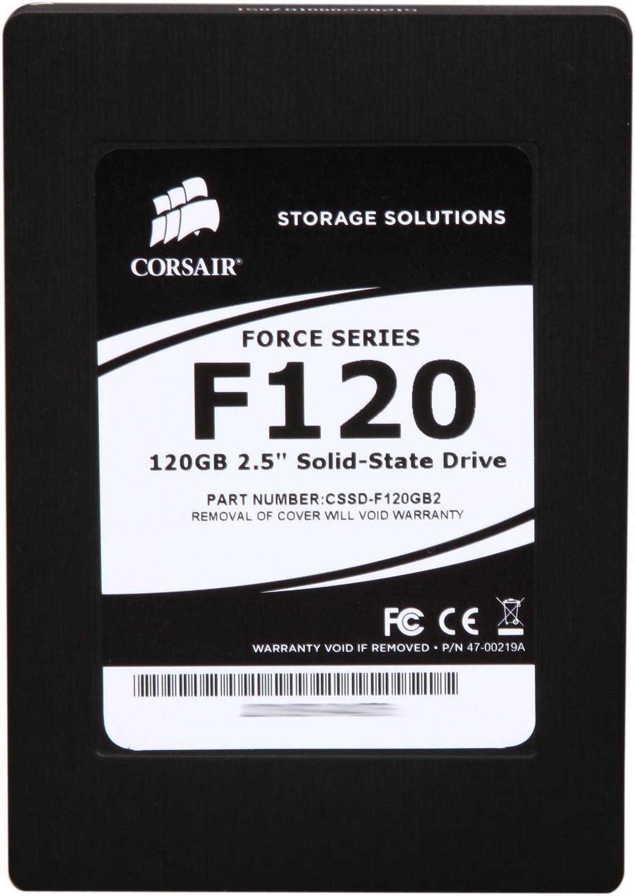 Alt view image 3 of 6 - Corsair Force 2.5" 120GB SATA II MLC Internal Solid State Drive (SSD) CSSD-F120GB2-BRKT