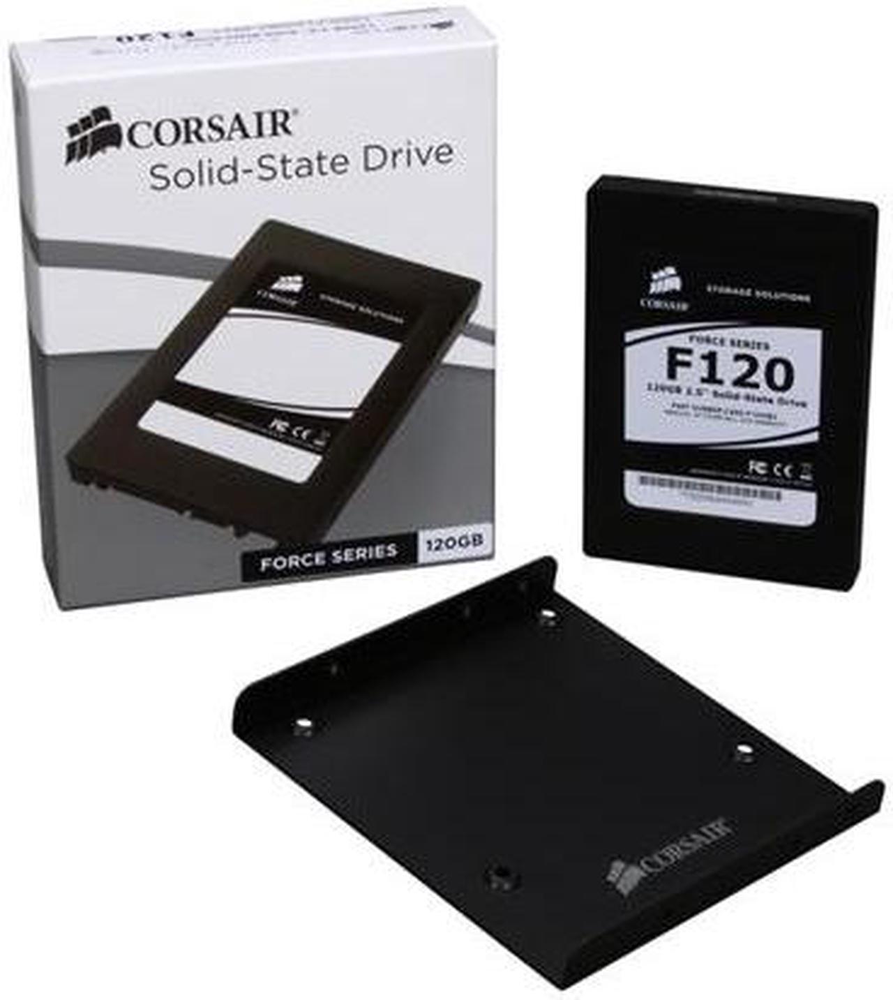 Alt view image 6 of 6 - Corsair Force 2.5" 120GB SATA II MLC Internal Solid State Drive (SSD) CSSD-F120GB2-BRKT