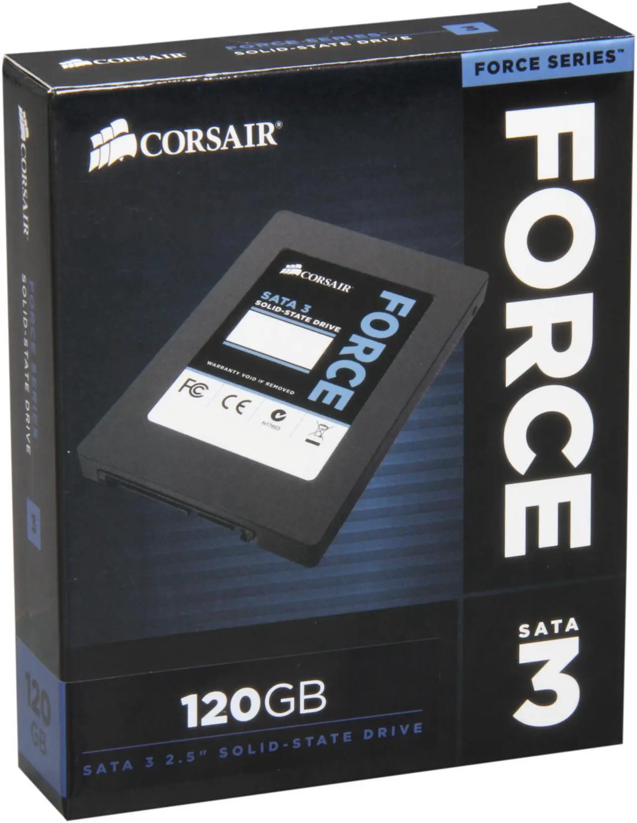 Main image of Corsair Force Series 3 2.5" 120GB SATA III Internal Solid State Drive (SSD) CSSD-F120GB3-BK