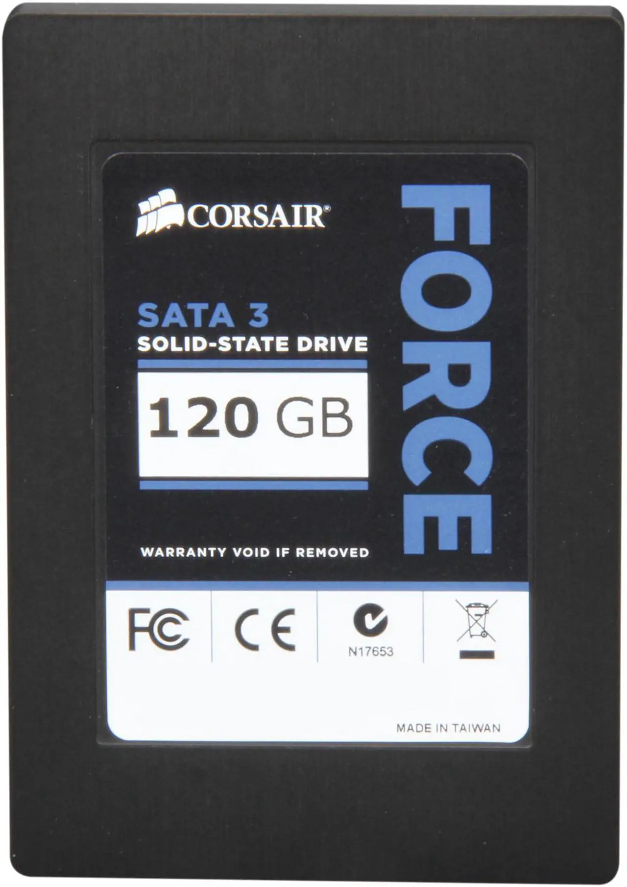 Alt view image 3 of 6 - Corsair Force Series 3 2.5" 120GB SATA III Internal Solid State Drive (SSD) CSSD-F120GB3-BK