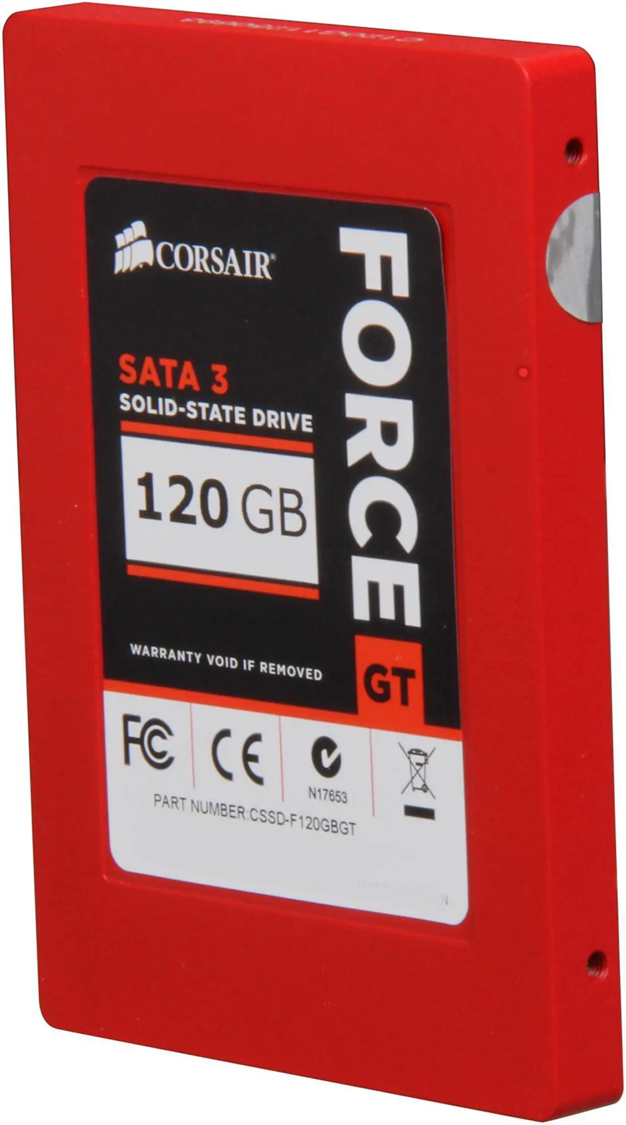 Main image of Corsair Force Series GT 2.5" 120GB SATA III Internal Solid State Drive (SSD) CSSD-F120GBGT-BK