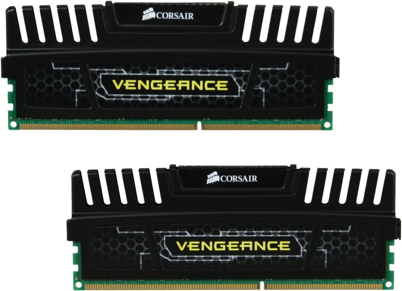 CORSAIR Vengeance 16GB (2 x 8GB) 240-Pin PC RAM DDR3 1600 (PC3 12800) Desktop Memory Model CMZ16GX3M2A1600C10