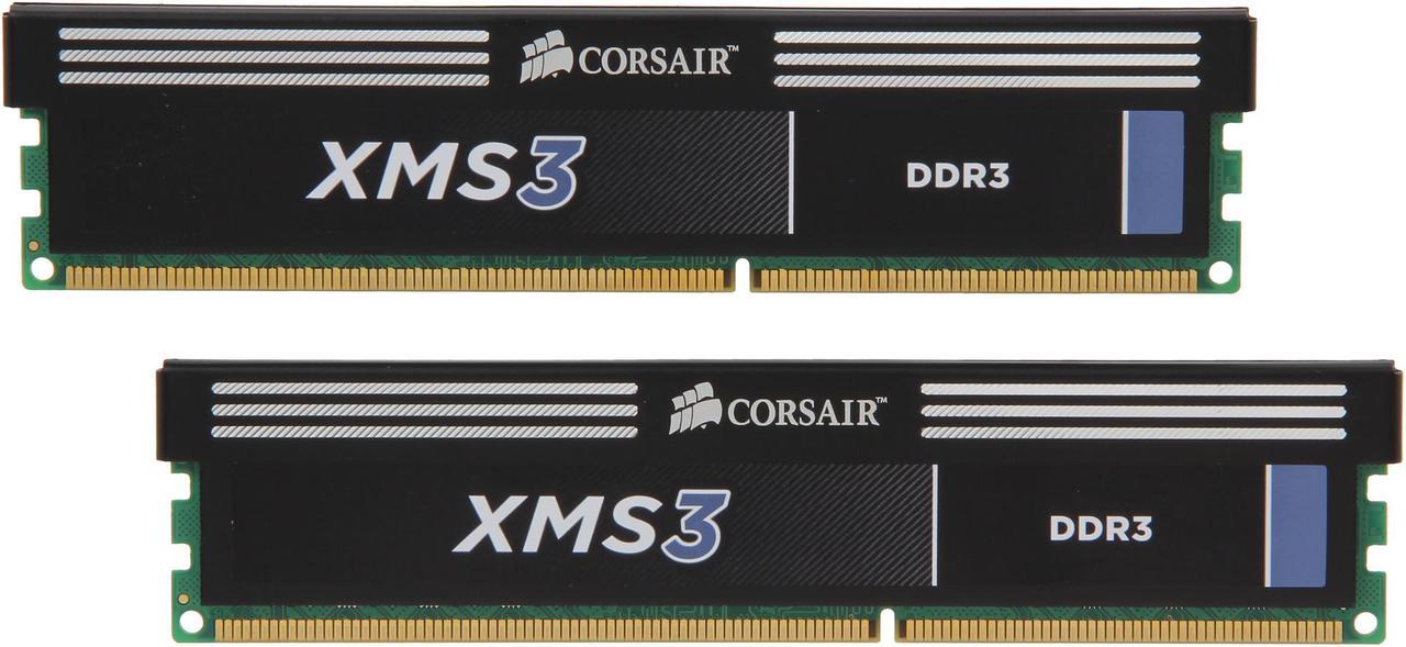 CORSAIR XMS 16GB (2 x 8GB) DDR3 1333 Desktop Memory Model CMX16GX3M2A1333C9