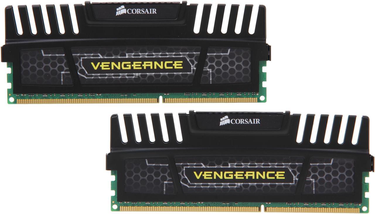 Main image of CORSAIR Vengeance 16GB (2 x 8GB) 240-Pin PC RAM DDR3 1600 (PC3 12800) Desktop Memory Model CMZ16GX3M2A1600C9