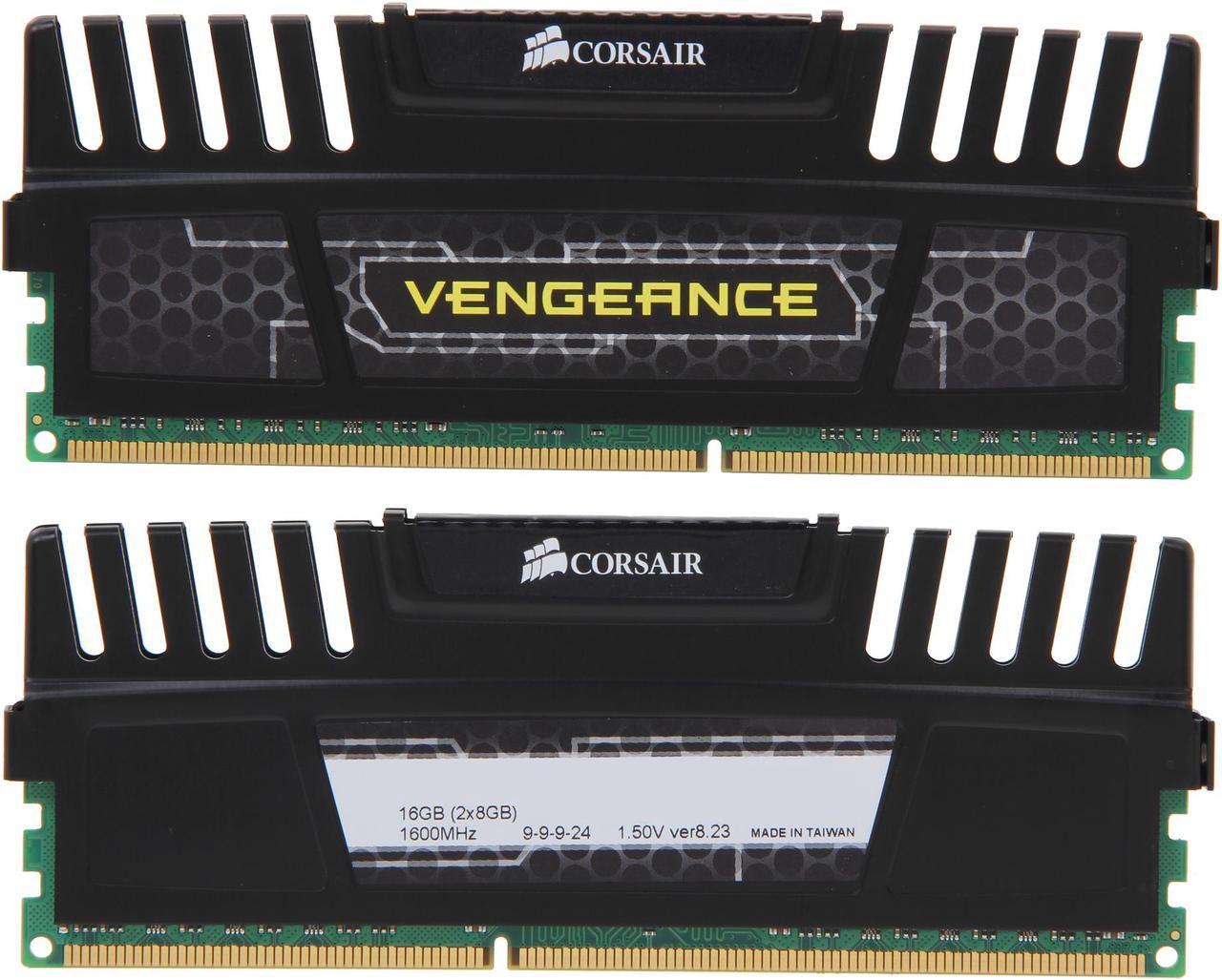Alt view image 2 of 3 - CORSAIR Vengeance 16GB (2 x 8GB) 240-Pin PC RAM DDR3 1600 (PC3 12800) Desktop Memory Model CMZ16GX3M2A1600C9
