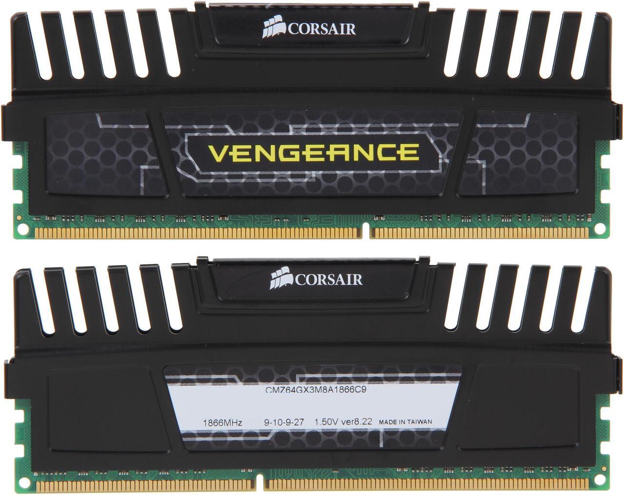 Alt view image 2 of 3 - CORSAIR Vengeance 64GB (8 x 8GB) DDR3 1866 (PC3 14900) Desktop Memory Model CMZ64GX3M8A1866C9