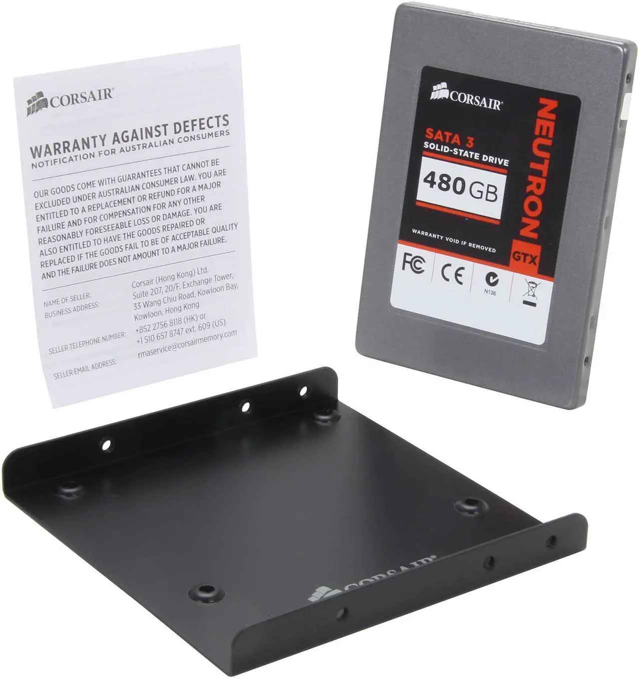 Alt view image 5 of 6 - Corsair Neutron Series GTX 2.5" 480GB SATA III MLC Internal Solid State Drive (SSD) CSSD-N480GBGTXB-BK