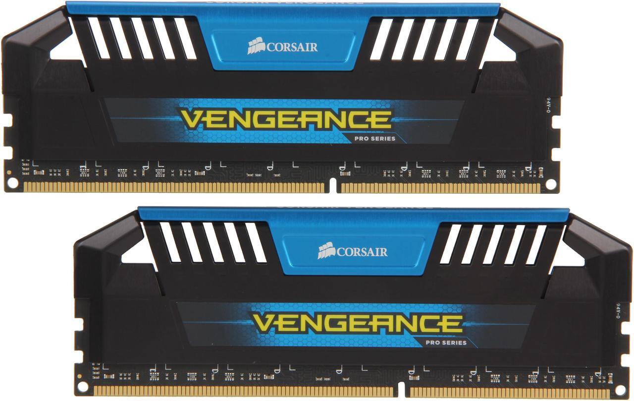 Main image of CORSAIR Vengeance Pro 16GB (2 x 8GB) 240-Pin DDR3 SDRAM DDR3 1866 Desktop Memory Model CMY16GX3M2A1866C9B (Blue)