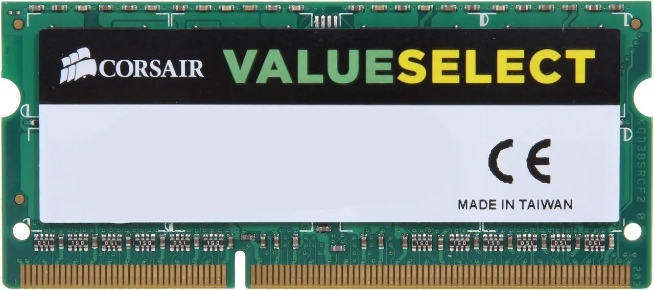 Main image of CORSAIR ValueSelect 4GB 204-Pin DDR3 SO-DIMM DDR3L 1333 (PC3L 10600) Laptop Memory Model CMSO4GX3M1C1333C9
