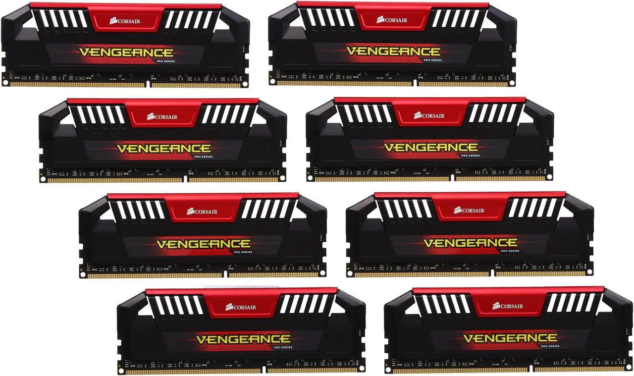 Main image of CORSAIR Vengeance Pro 64GB (8 x 8GB) DDR3 2400 (PC3 19200) Desktop Memory Model CMY64GX3M8A2400C11R