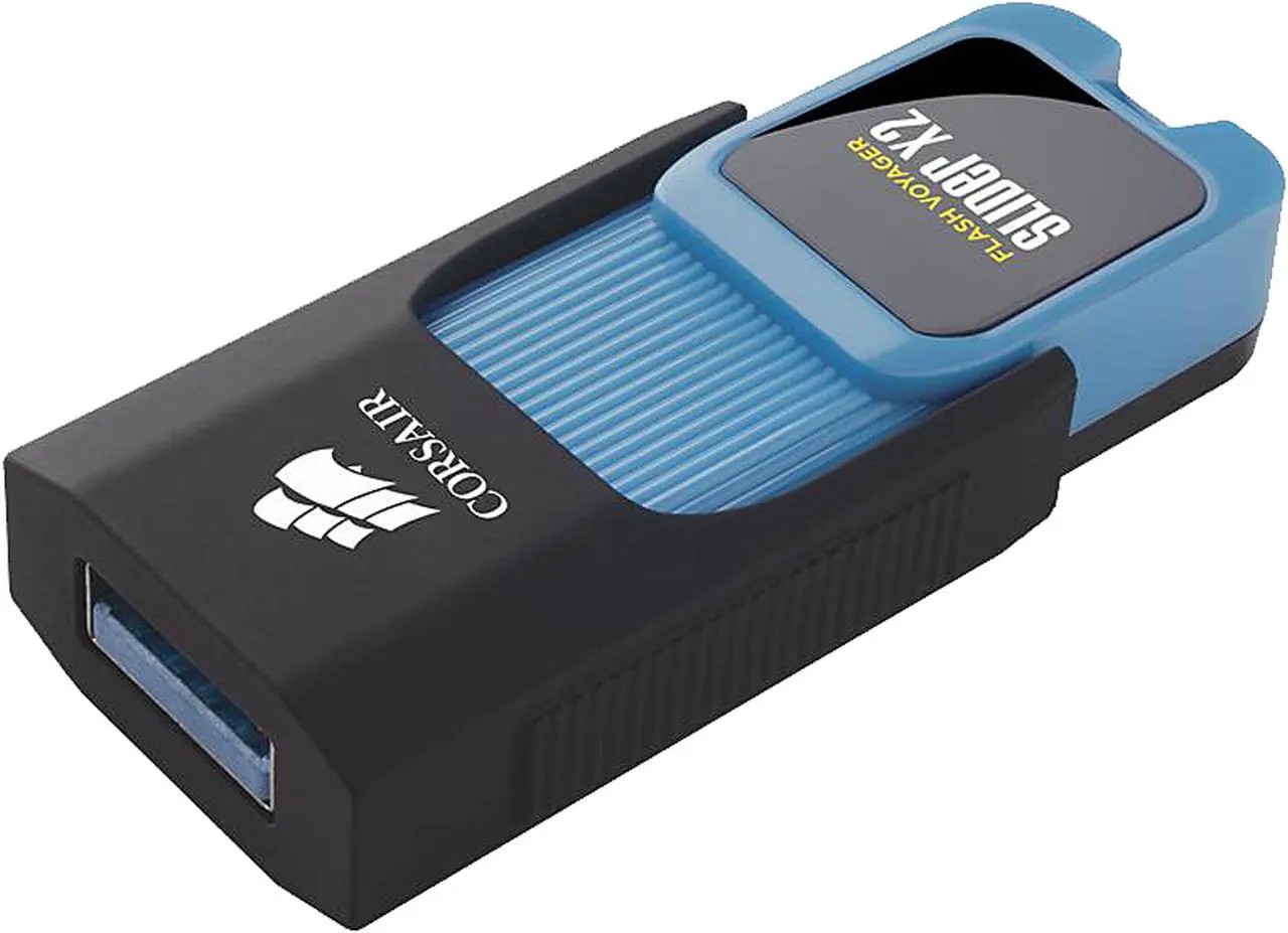 Alt view image 2 of 4 - Corsair 64GB Voyager Slider X2 USB 3.0 Flash Drive, Speed Up to 200MB/s (CMFSL3X2-64GB)