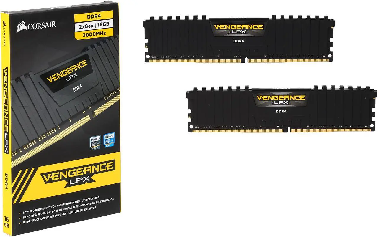 Alt view image 3 of 3 - CORSAIR Vengeance LPX 16GB (2 x 8GB) 288-Pin PC RAM DDR4 3000 (PC4 24000) Memory Kit Model CMK16GX4M2B3000C15
