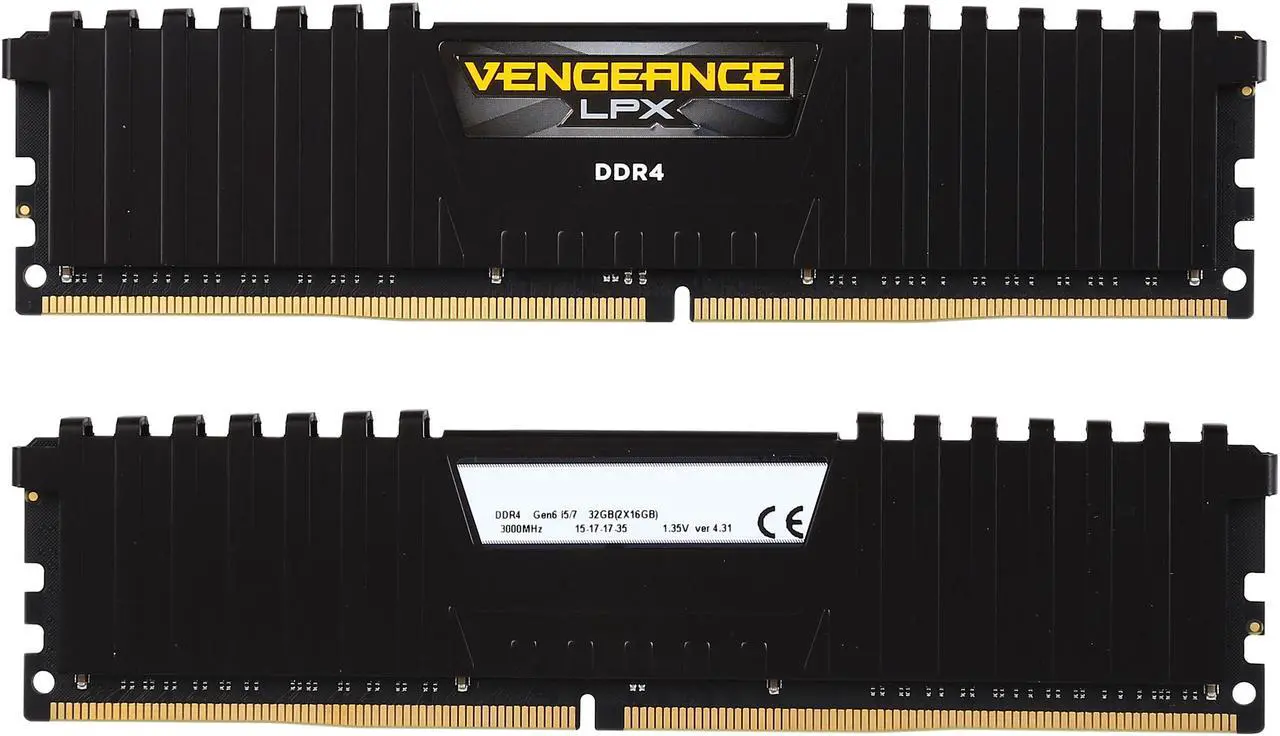 Alt view image 2 of 3 - CORSAIR Vengeance LPX 32GB (2 x 16GB) DDR4 3000 (PC4 24000) Desktop Memory Model CMK32GX4M2B3000C15