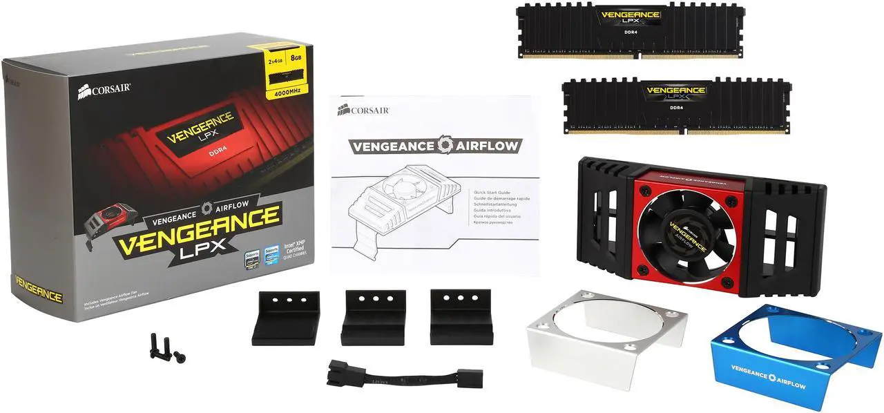 Alt view image 6 of 6 - CORSAIR Vengeance LPX 8GB (2 x 4GB) DDR4 4000 (PC4 32000) Memory Kit Model CMK8GX4M2B4000C19