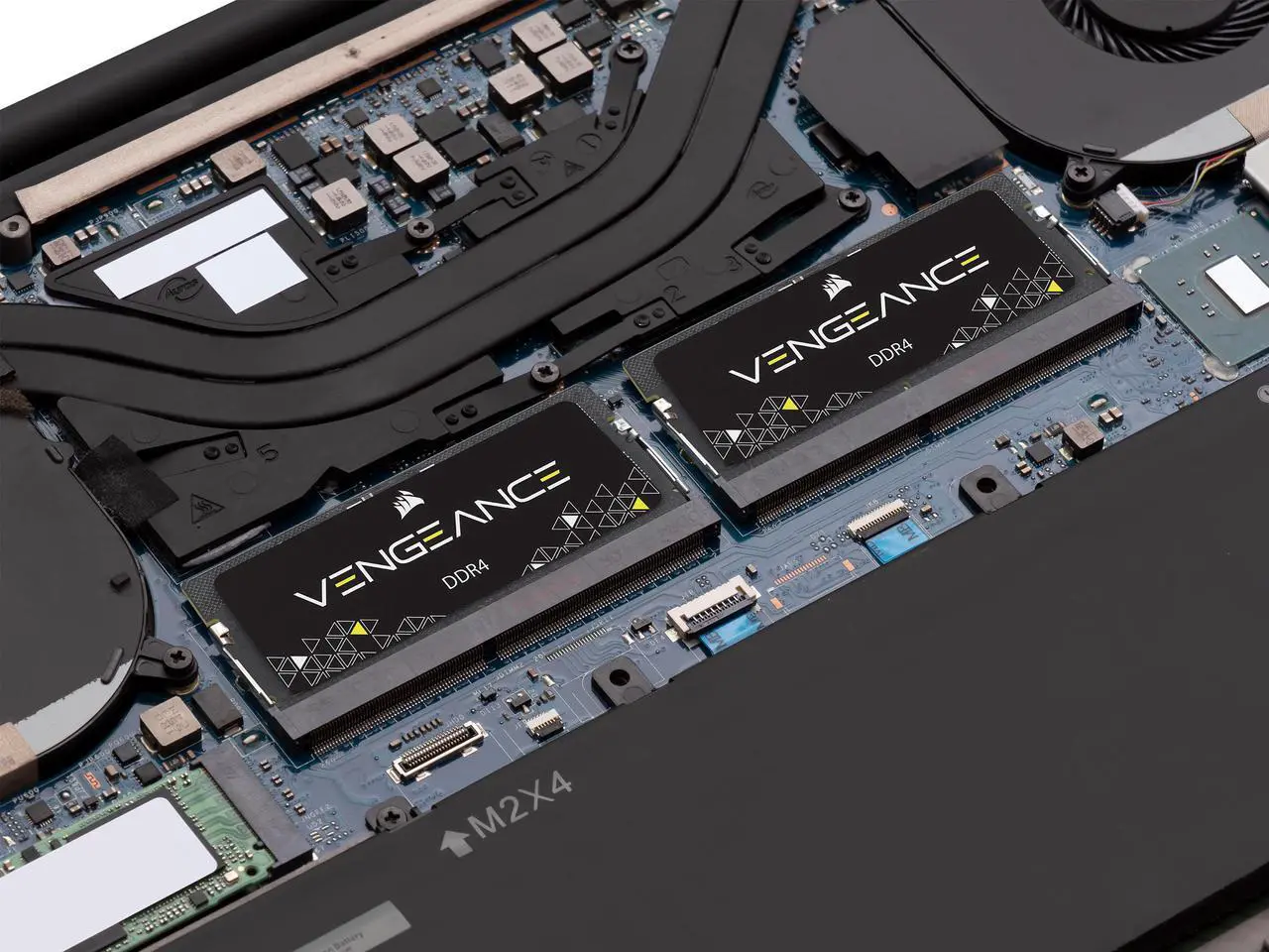 Alt view image 2 of 3 - CORSAIR Vengeance 16GB (2 x 8GB) 260-Pin DDR4 SO-DIMM DDR4 2400 (PC4 19200) Notebook Memory Model CMSX16GX4M2A2400C16