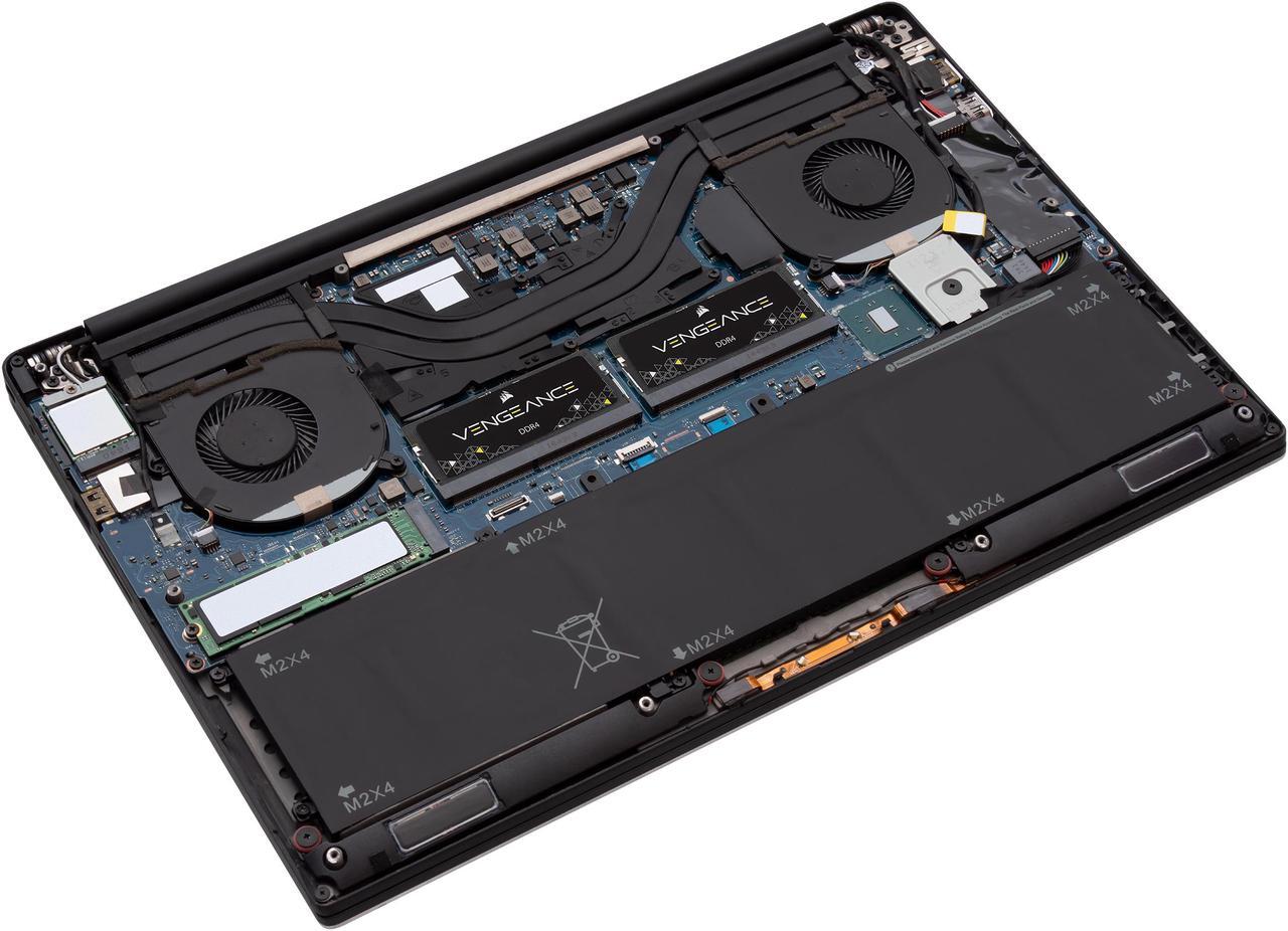 Alt view image 3 of 3 - CORSAIR Vengeance 8GB (2 x 4GB) 260-Pin DDR4 SO-DIMM DDR4 2400 (PC4 19200) Notebook Memory Model CMSX8GX4M2A2400C16