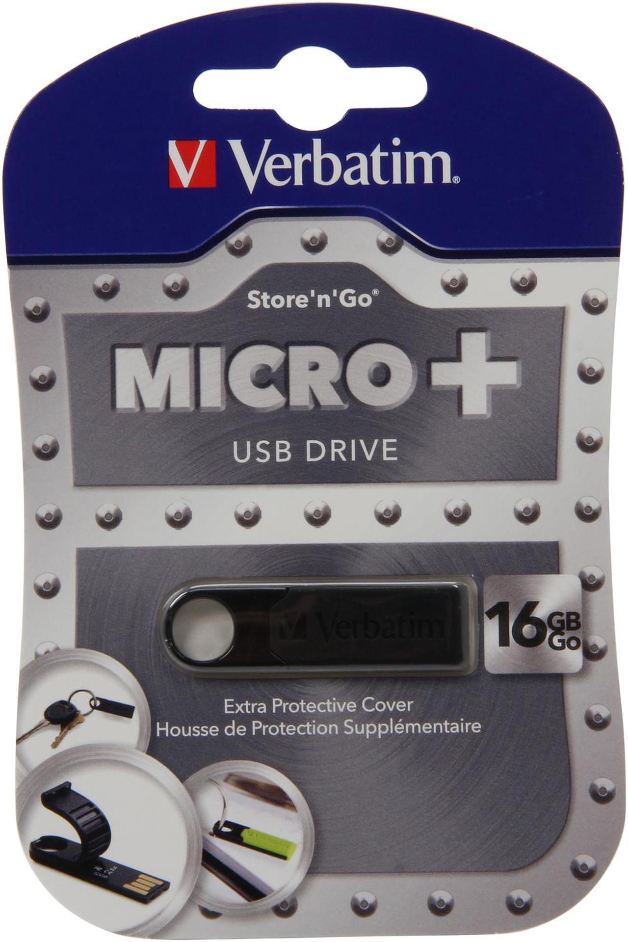 Alt view image 5 of 5 - Verbatim Store 'n' Go Micro Plus 16GB USB 2.0 Flash Drive 97764