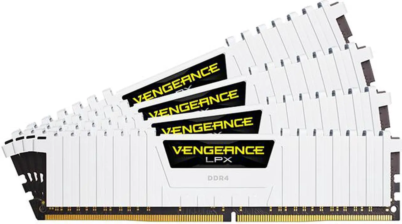 Main image of CORSAIR Vengeance LPX 64GB (4 x 16GB) DDR4 2666 (PC4 21300) Desktop Memory Model CMK64GX4M4A2666C16W