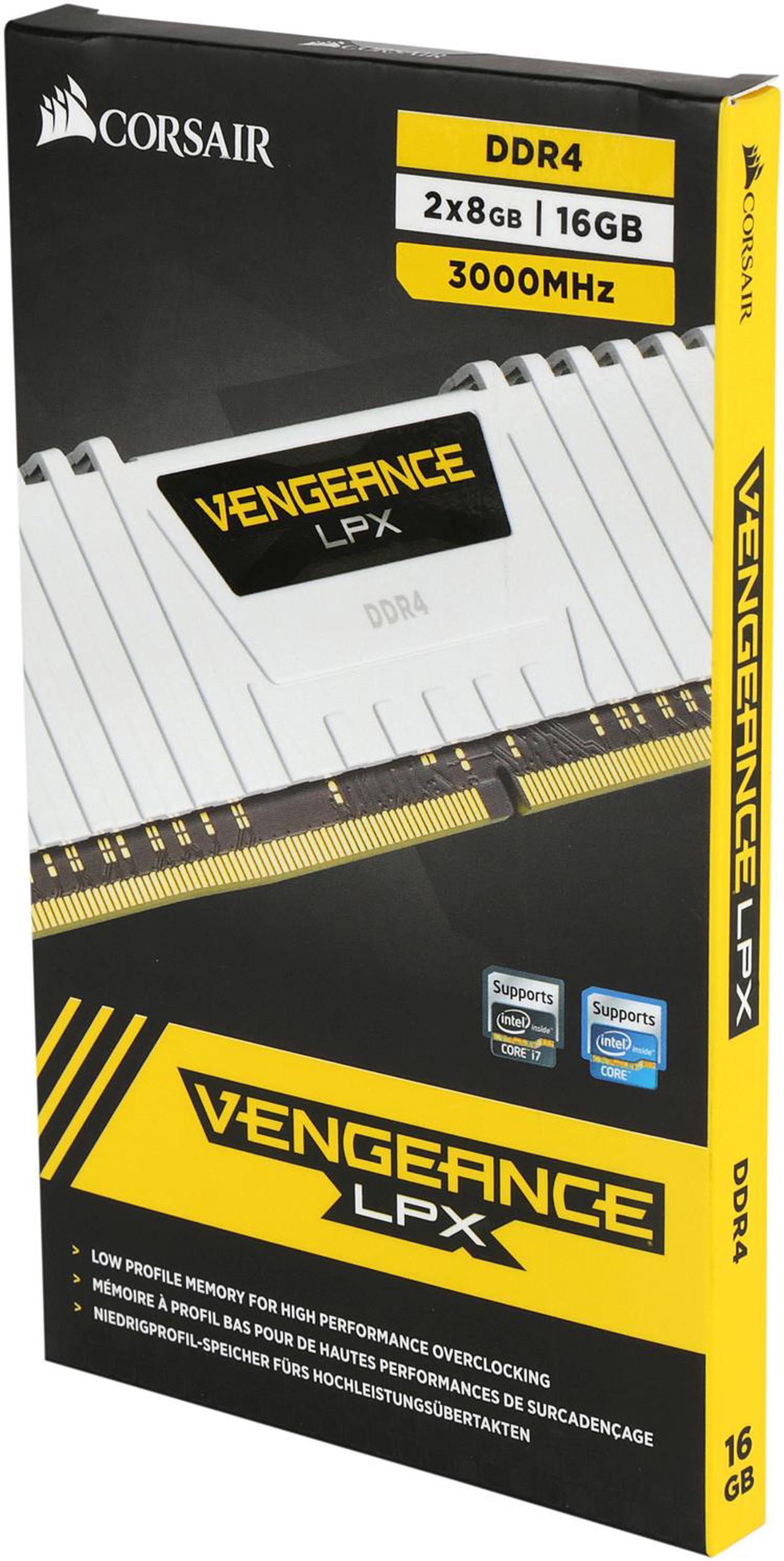 Alt view image 2 of 2 - CORSAIR Vengeance LPX 16GB (2 x 8GB) DDR4 3000 (PC4 24000) Desktop Memory Model CMK16GX4M2B3000C15W